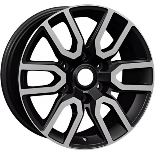 Khomen KHW 1723 8x17 6*139.7 ET50 DIA92.5 Black-FP Литой