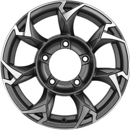 Khomen KHW 1505 5.5x15 5*139.7 ET5 DIA98.5 Black-FP Литой