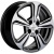 Khomen KHW 1502 6x15 4*100 ET45 DIA56.6 Black Литой